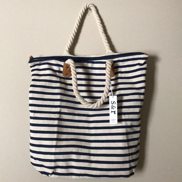 summer & rose Handbags - Summer & Rose striped tote